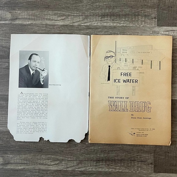 FREE ICE WATER: THE STORY OF WALL DRUG by DANNA C. JENNINGS - VINTAGE RARE 1969 - Picture 9 of 12